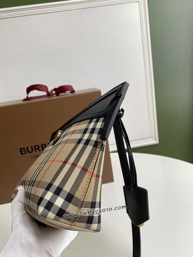 Burberry專門店新款Vintage復古格紋賽爾迪手袋 巴寶莉斜背手拿包款 yxb1314